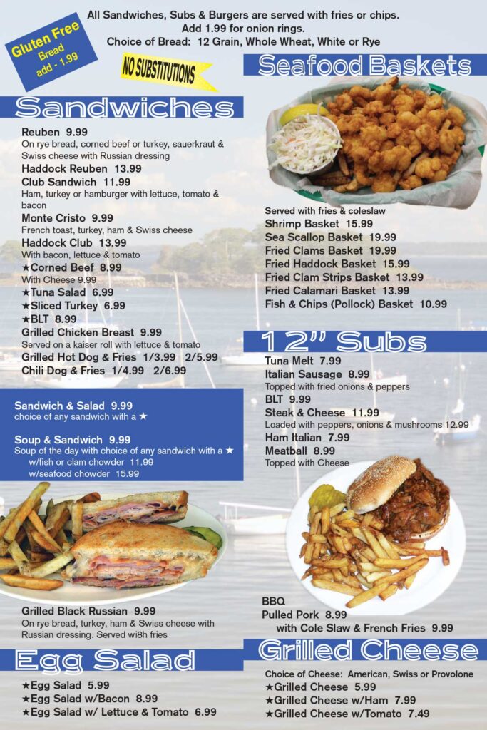 Rockland Café Menu Breakfast, Lunch, Dinner